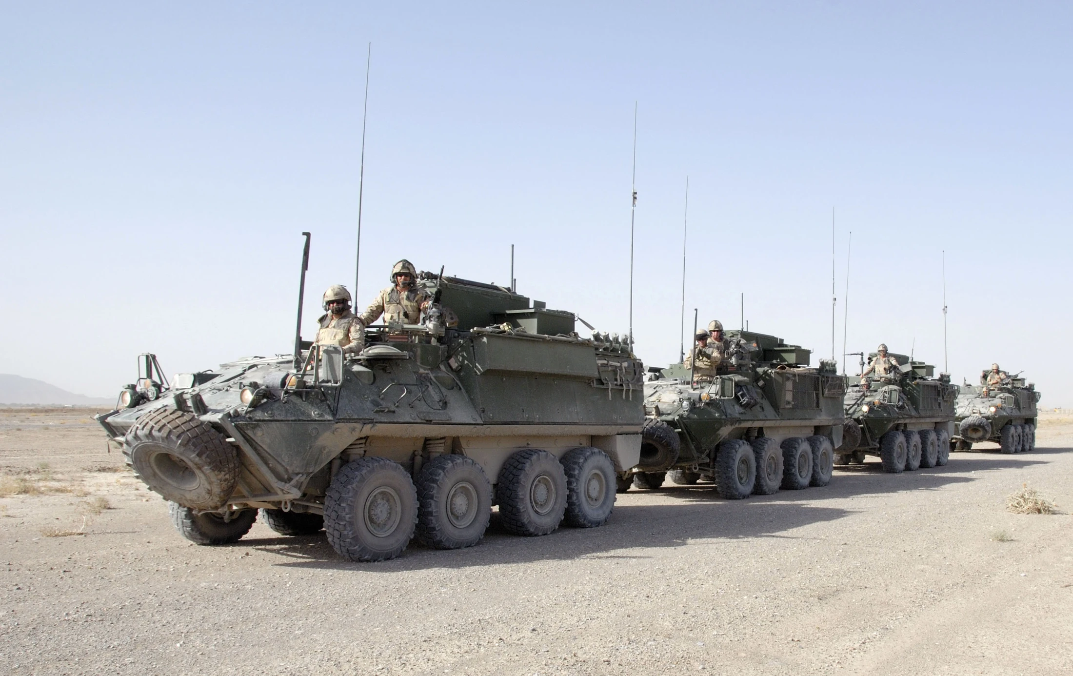 Bison Command Post Vehicles in Afghanistan