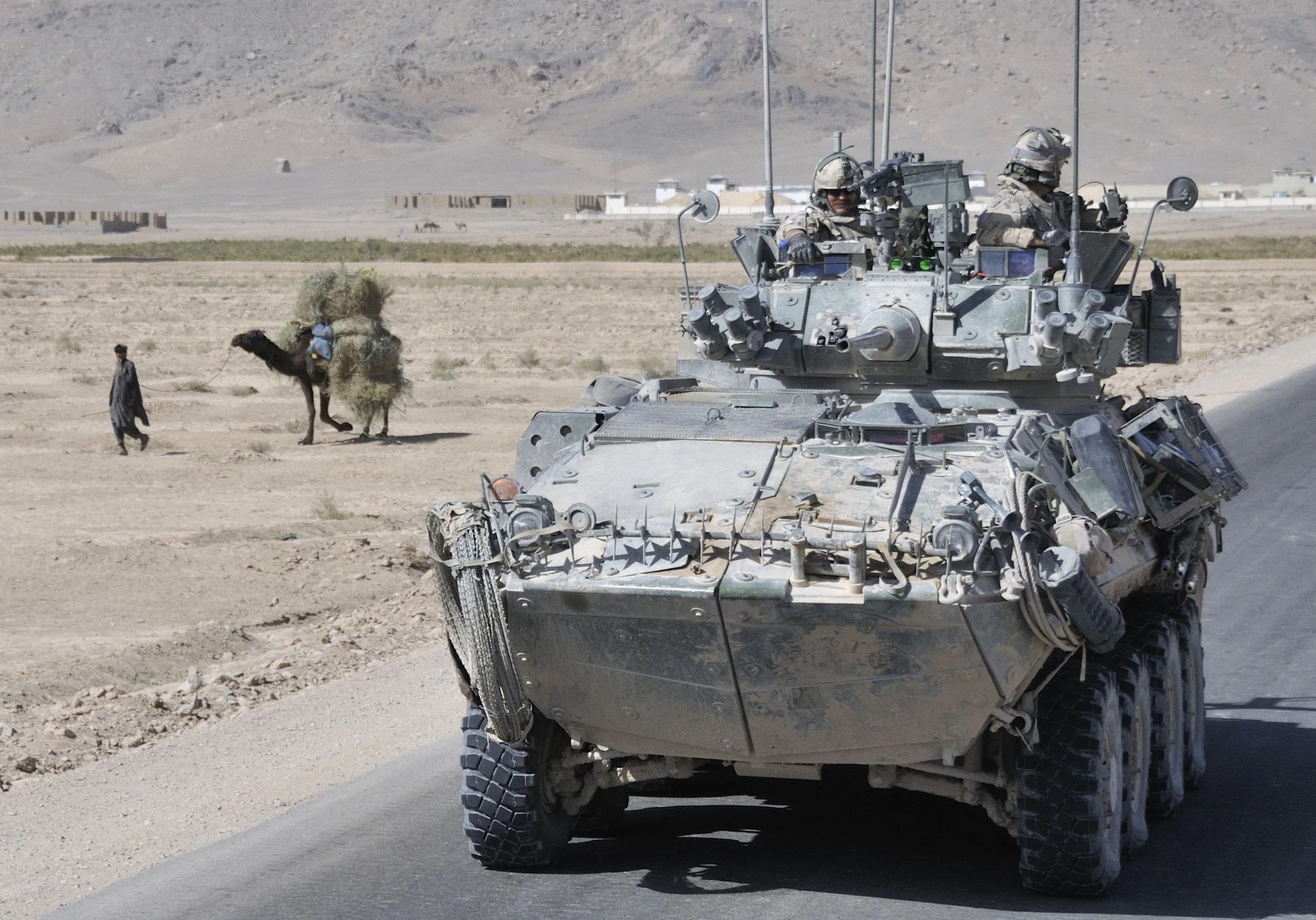LAV II Coyote with add-on armour during Operation Athena — closer view